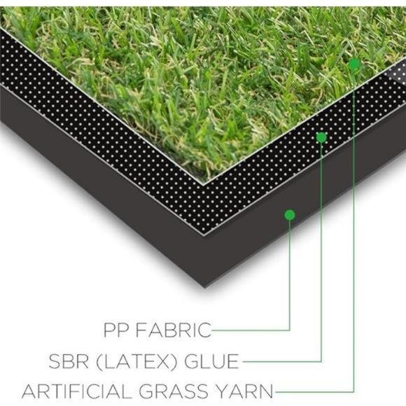 Artificial Synthetic Grass Turf 5FTX8FT(40 Square FT),0.8" Pile Height - Picture 4 of 7